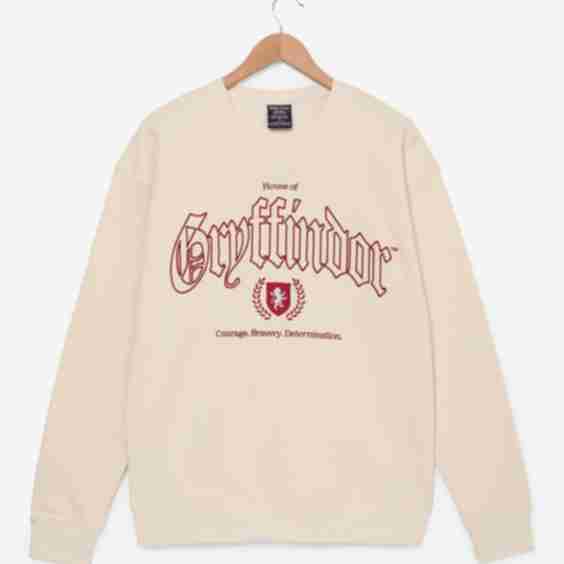 Harry Potter Gryffindor Script Crewneck