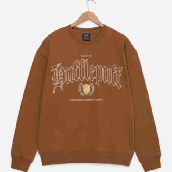 Harry Potter Hufflepuff Script Crewneck