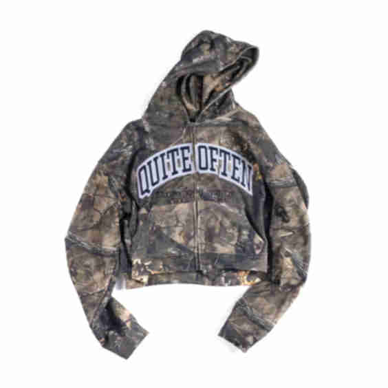 Camo College Zip Hoodie
