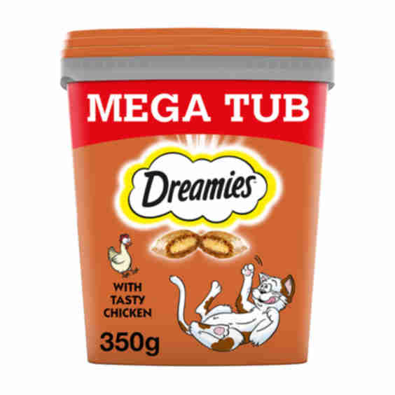 Cat Treat Biscuits with Chicken Bulk Pack Mega Tub 350g