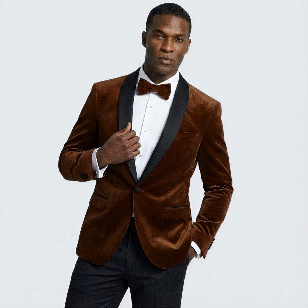 Velvet Tuxedo Jacket with Shawl Lapel