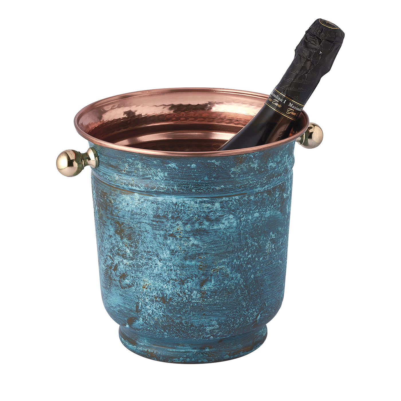 Green Pompeii Copper Ice Bucket