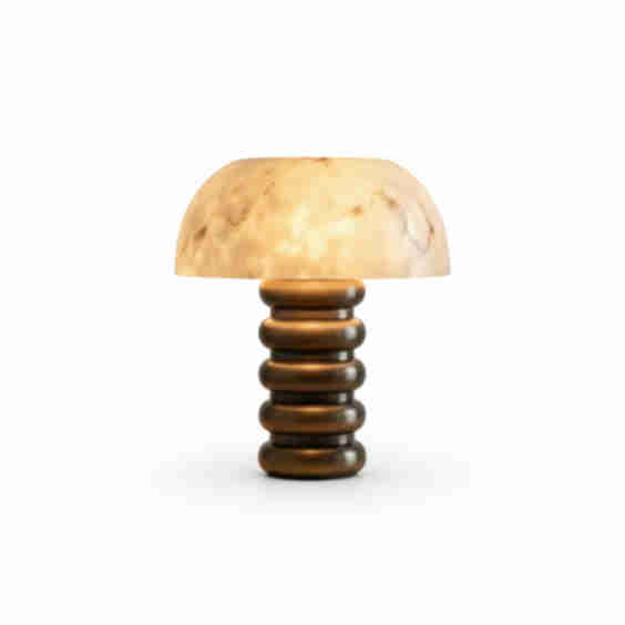 Art Deco Marble Table Lamp 