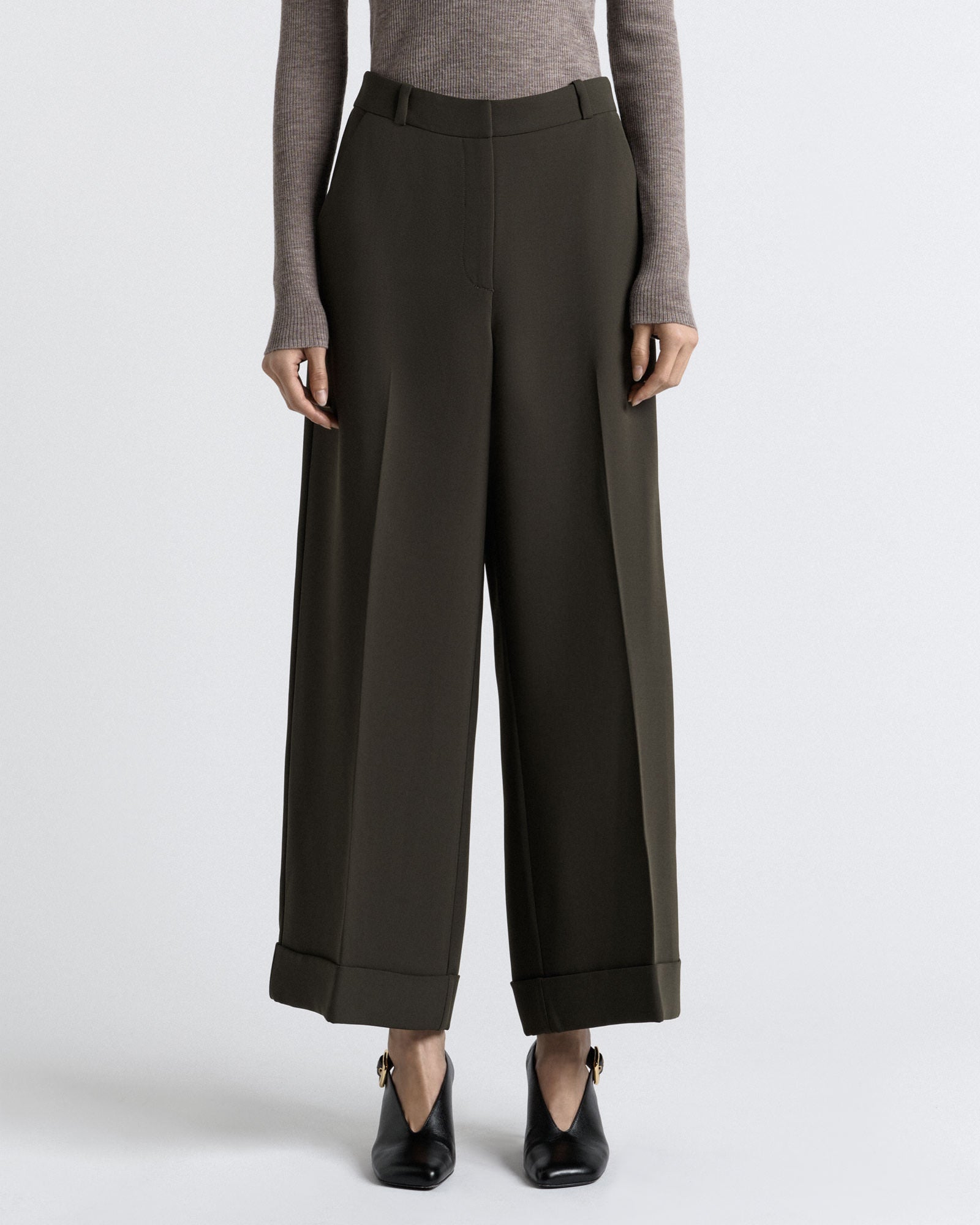 Double Weave Cropped Pant