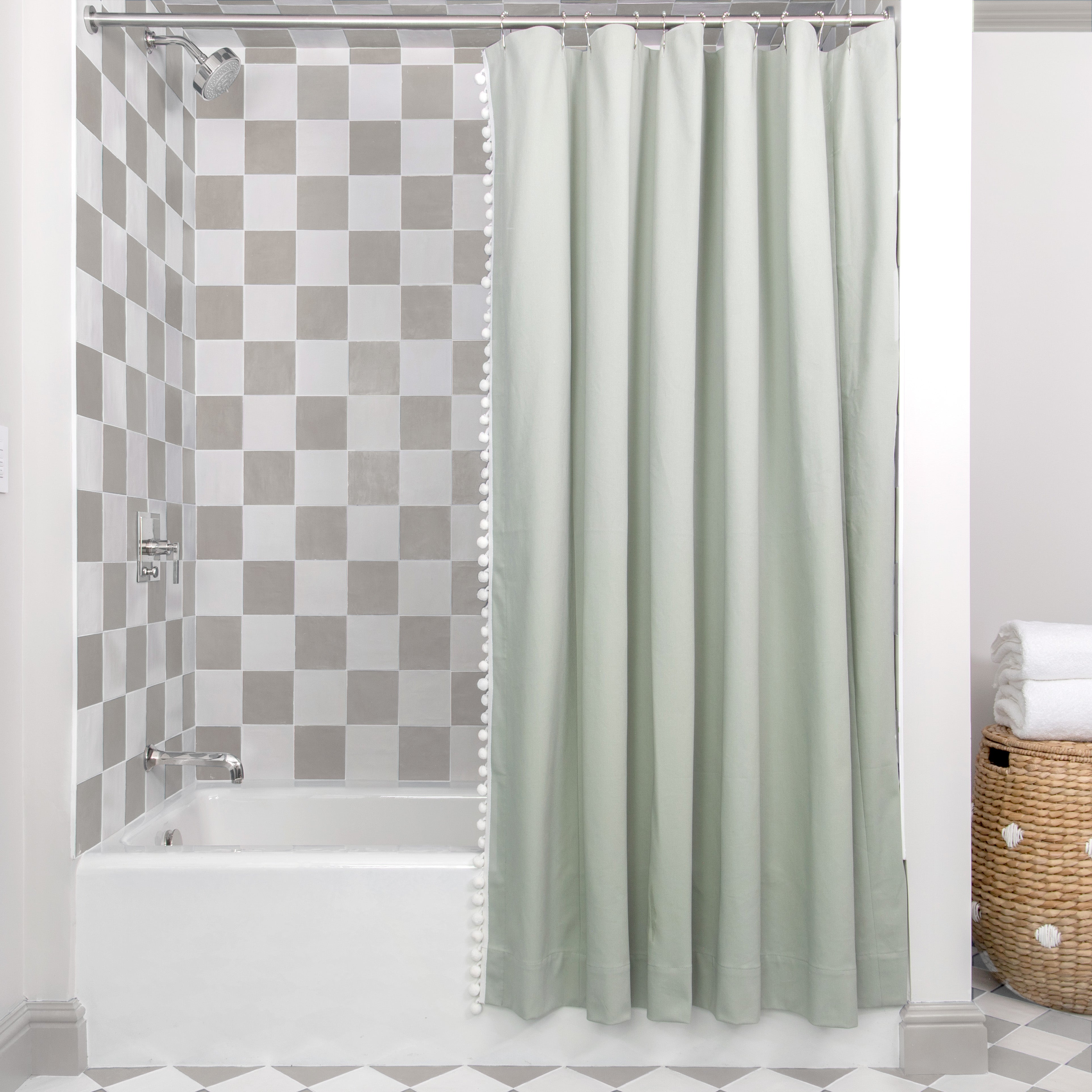 Pepper Home Linen Shower Curtain