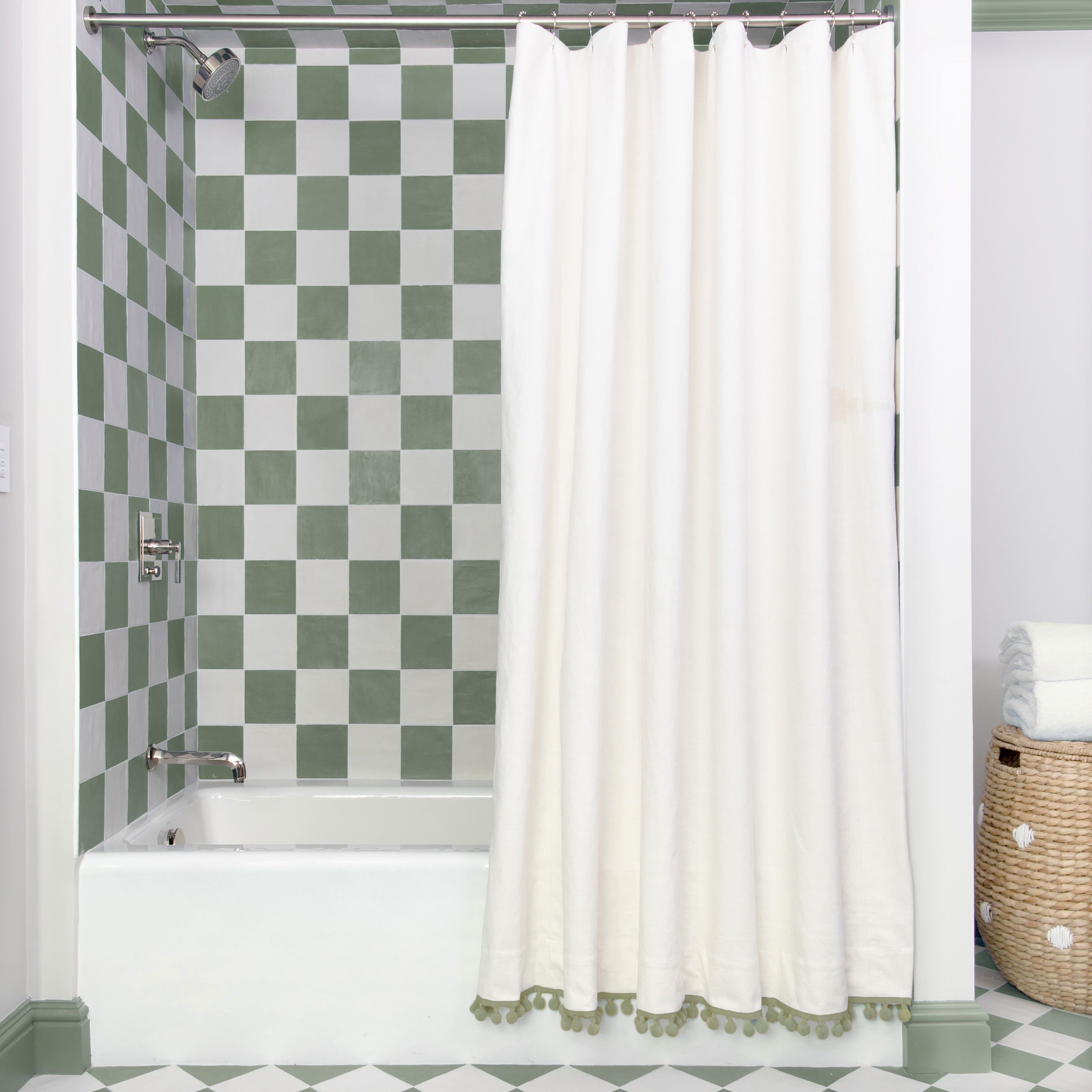 Pepper Home Linen Shower Curtain - Thumbnail 3