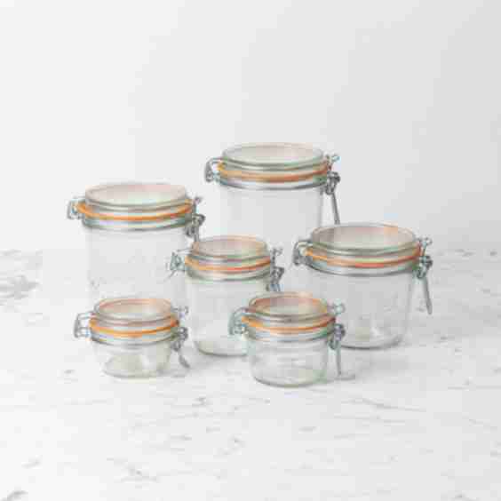 Flip Top Glass Preserving Jar
