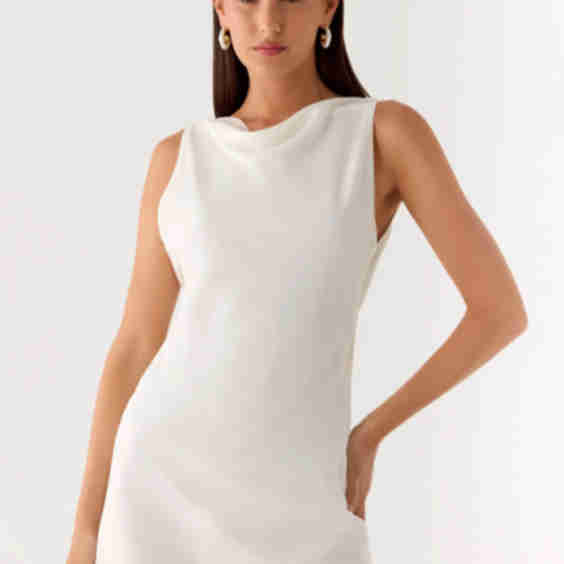 Tuscan Glow Chiffon Mini Dress