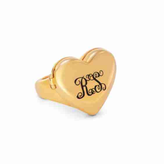 Always in My Heart Photo Monogram Ring