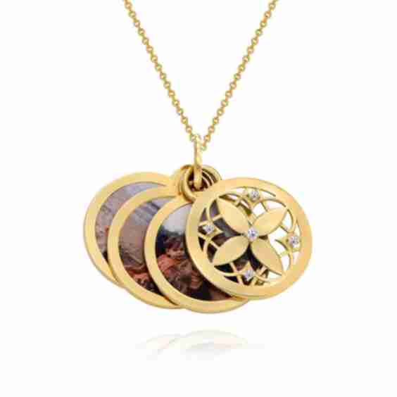 Floret Photo Pendant Necklace
