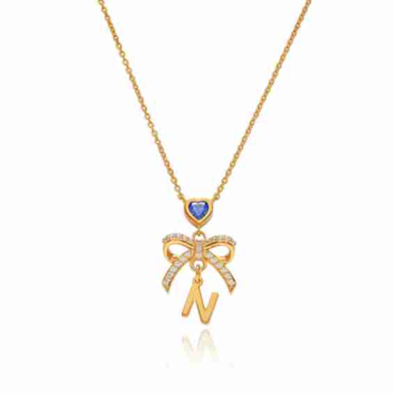 Tied To You Initial Necklace
