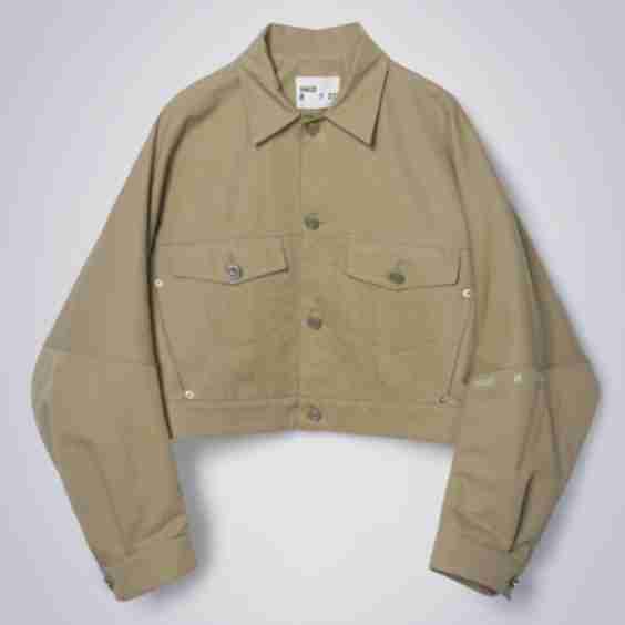 Curved Sleeve Collar Blazer