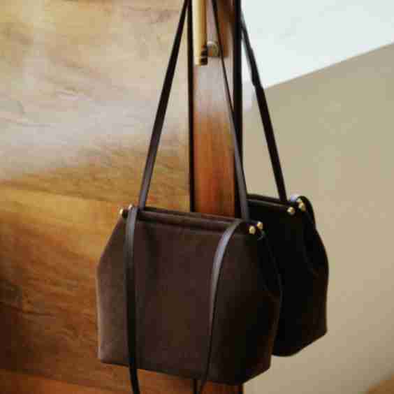 Kate Suede Shoulder Bag