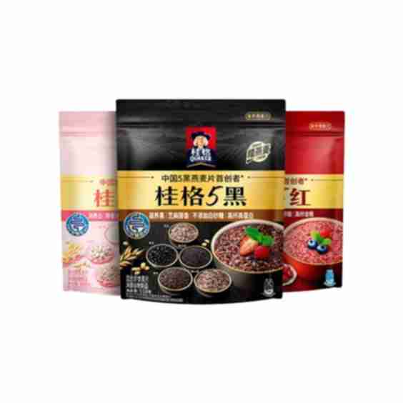 Instant Mixed Oatmeal with Black Sesame Small Pack Breakfast Meal Replacement 3 Packs