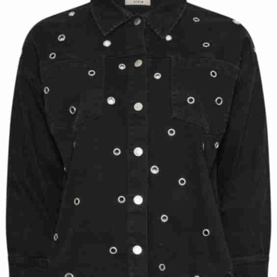 Eyelet Denim Jacket