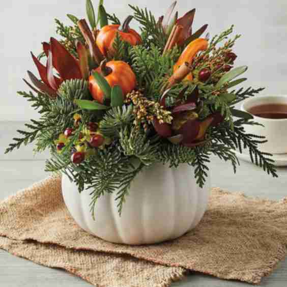 Harvest Pumpkin Centerpiece