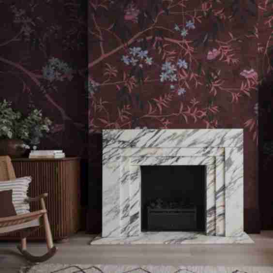 Obassia Damson Bespoke Mural