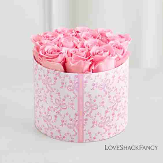 Loveshackfancy Blushing Bows Preserved Magnificent Roses