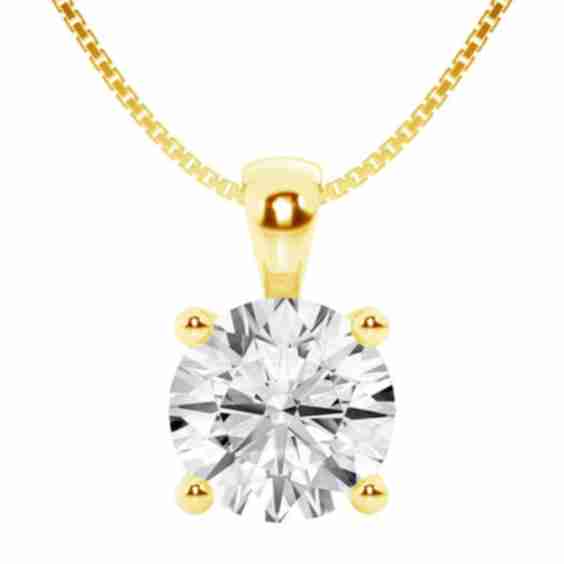 Lab Grown Diamond Solitaire Pendant