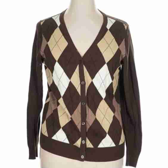 Cotton Argyle  Cardigan