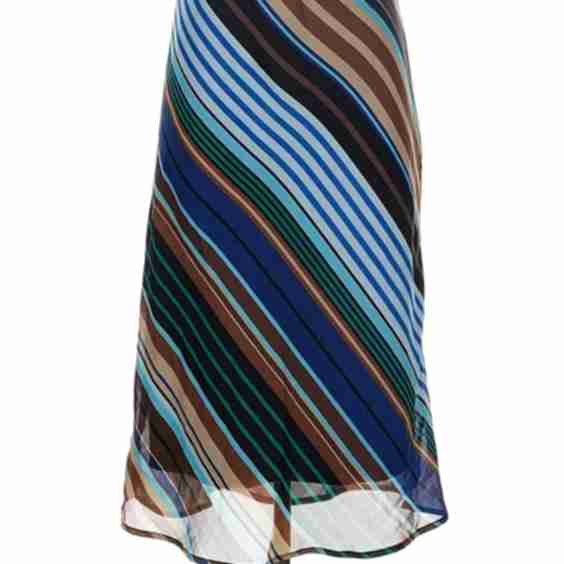 Striped Print Casual Skirt