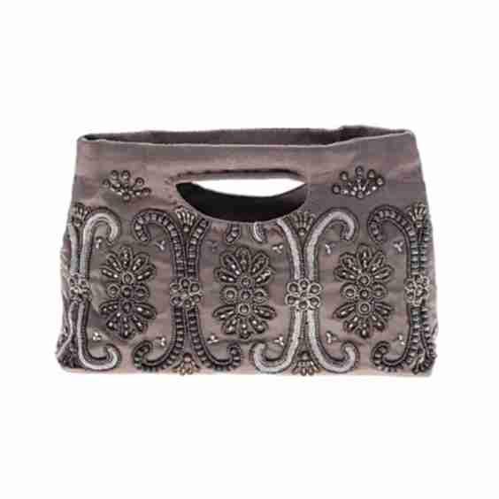 Paisley Gray Tan Satchel One Size