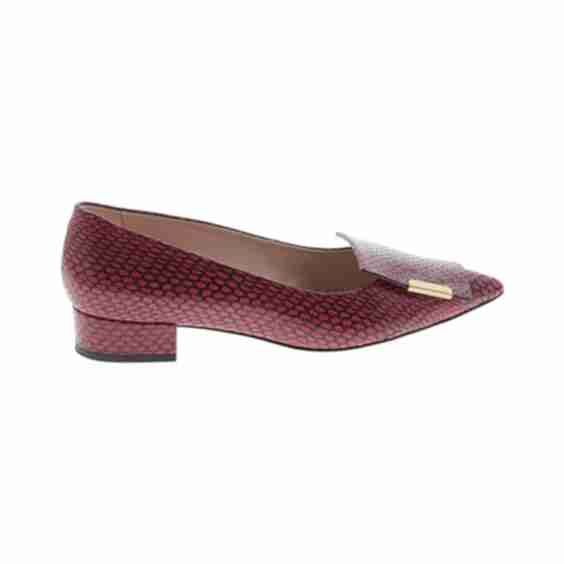 Houndstooth Burgundy Pink Flats Size Eu 41