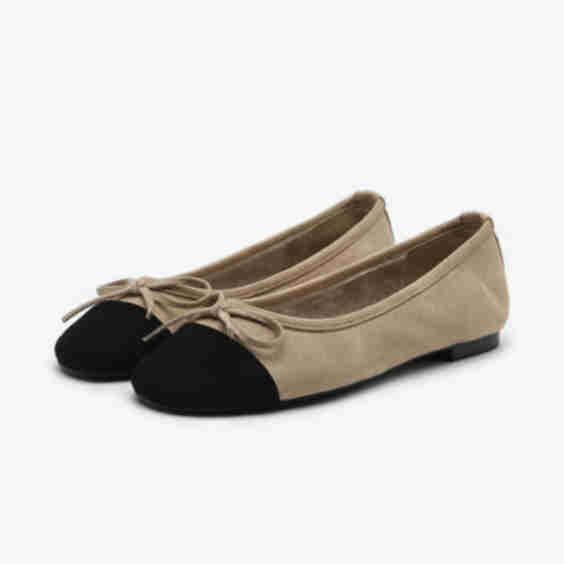 Marette Suede Lined Ribbon Flats