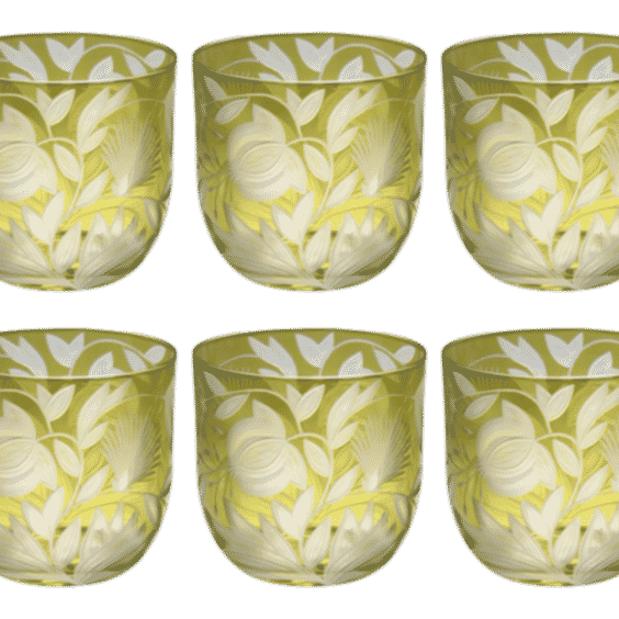 Verdure Whiskey Glasses, Set of 6