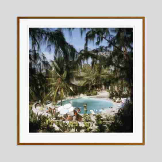Eleuthera Pool Party 1970 Framed C Print