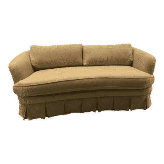 Vintage Sherrill Linen Small Sofa