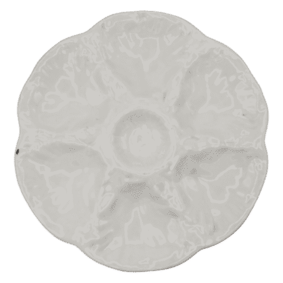 Vintage French Ceramic Oyster Plate