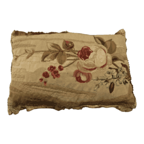 Antique Floral Tapestry Pillow