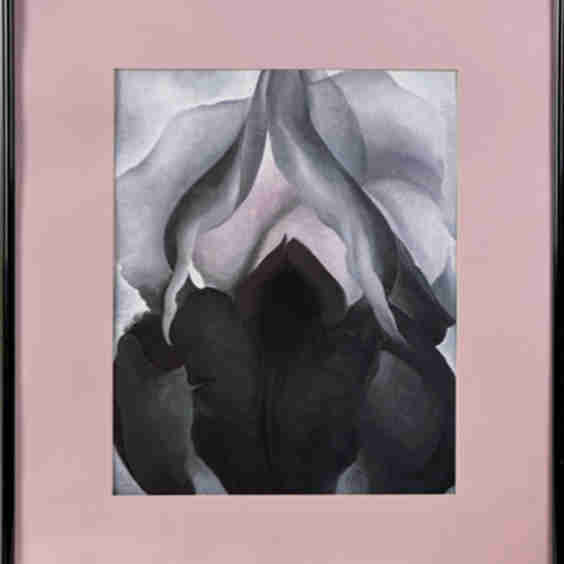 Pair of Georgia Okeeffe Giclee Prints Framed (C. 1985)/Flowers