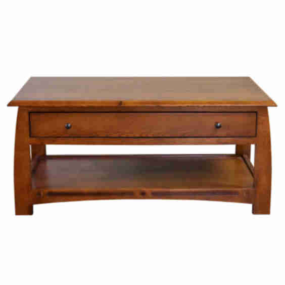 Mission Crofter Style 1 Drawer Coffee Table