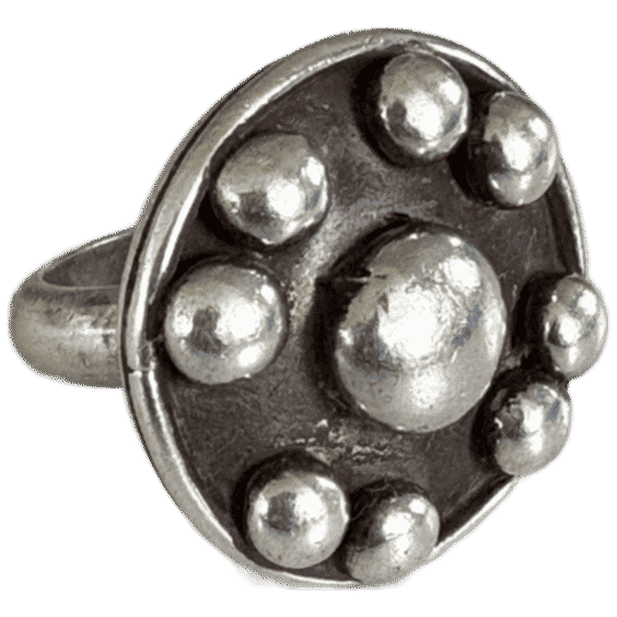 Mid Century Brutalist Sterling Ring