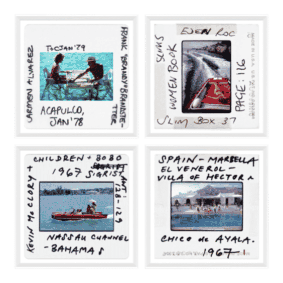 Archival Slides Framed Art Prints Set Of 4