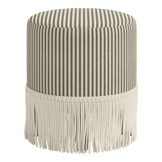 Ann Ottoman In Jane Stripe Laurel