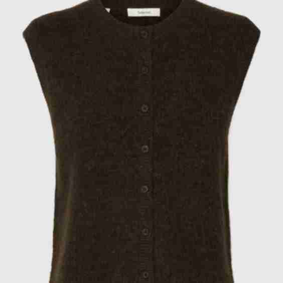 Wool Blend Knitted Vest
