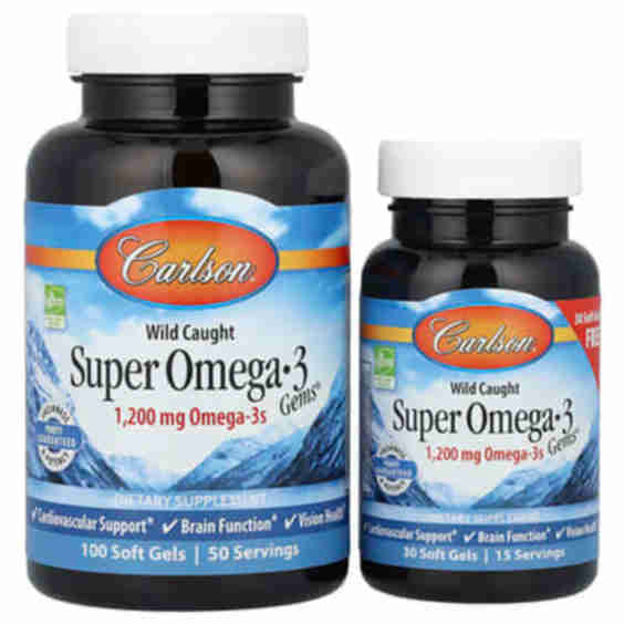 Wild Caught Super Omega-3 Gems 100 + 30 Soft Gels