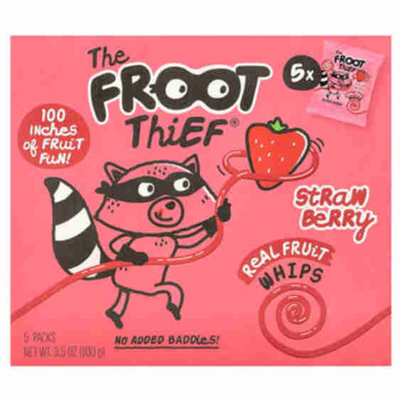 Real Fruit Whips Strawberry 5 Packs 0 7 Oz 20 G Each