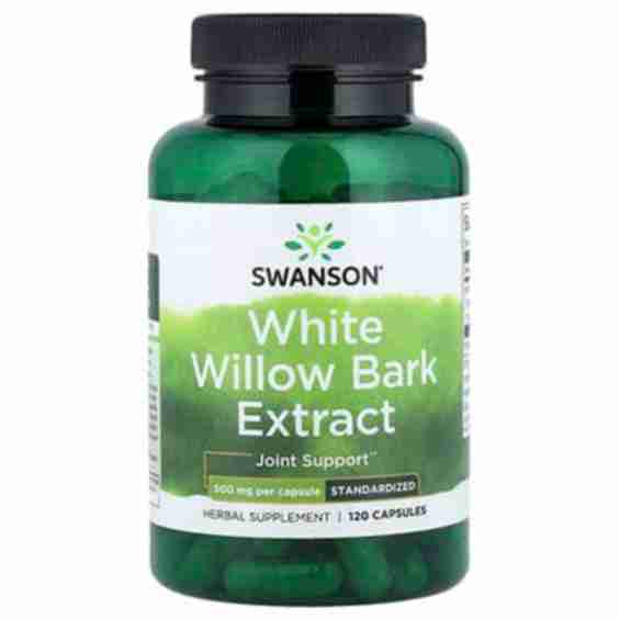 White Willow Bark Extract Standardized 500 Mg 120 Capsules