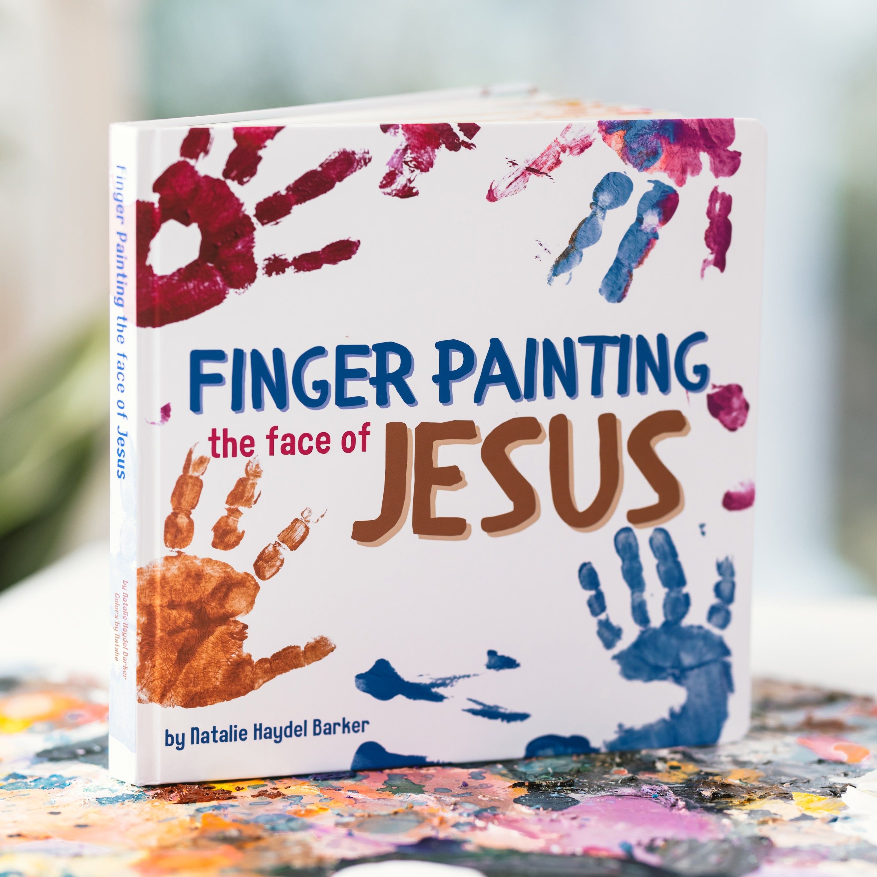 Finger Painting the Face of Jesus