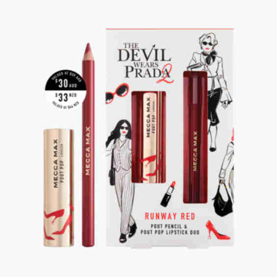 Runway Red Lip Duo Set 3.2gx1.79g