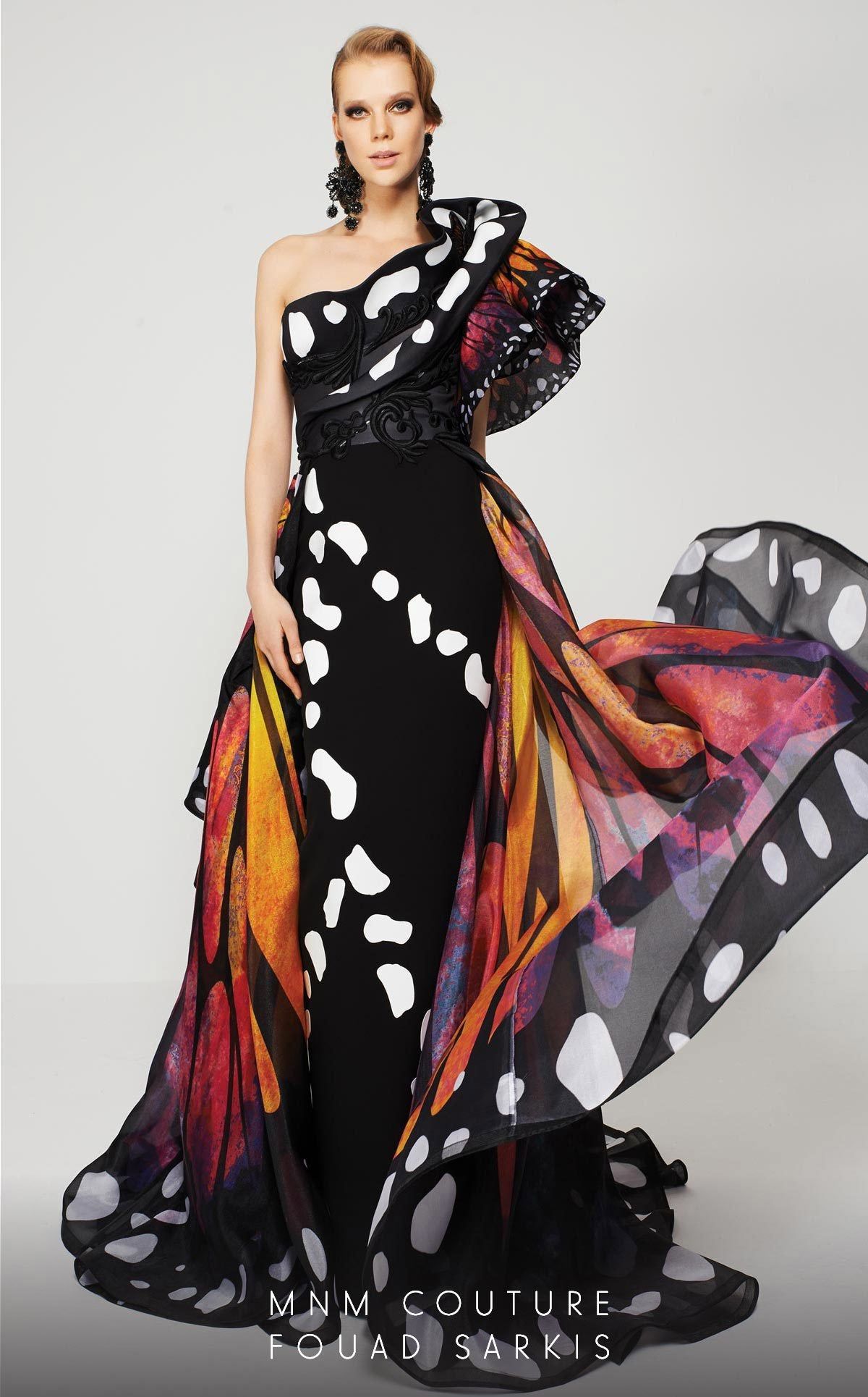MNM Couture 2381 Butterfly Inspired Gown