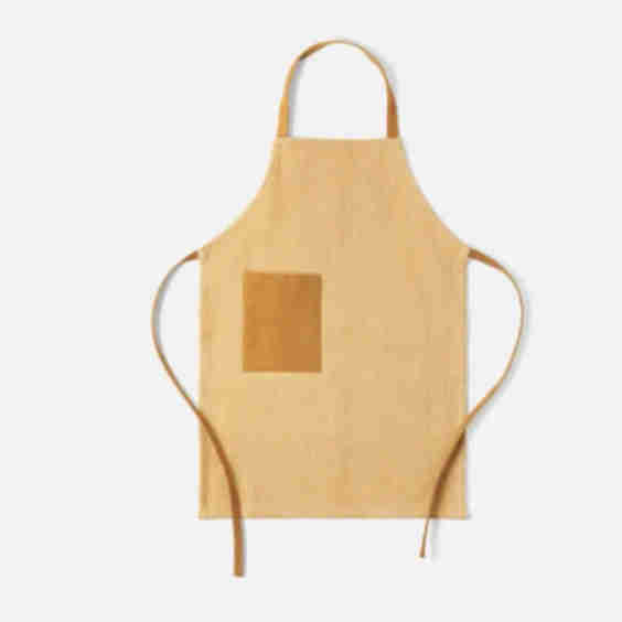 Myra Mustard Cotton Jute Apron Child Size