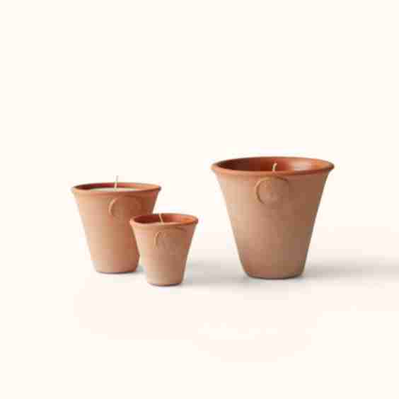 Tuberose Terracotta Flowerpot Candle