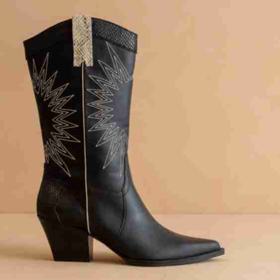 Halle Paneled Western Boots