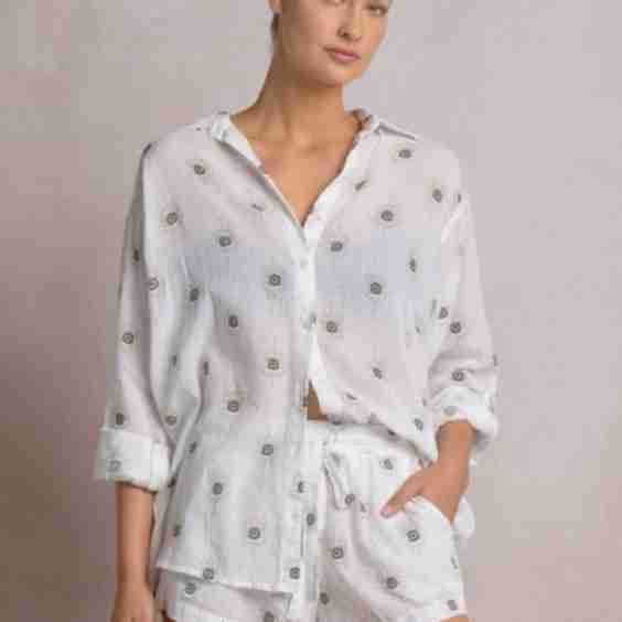 Evil Eye Paisley Top