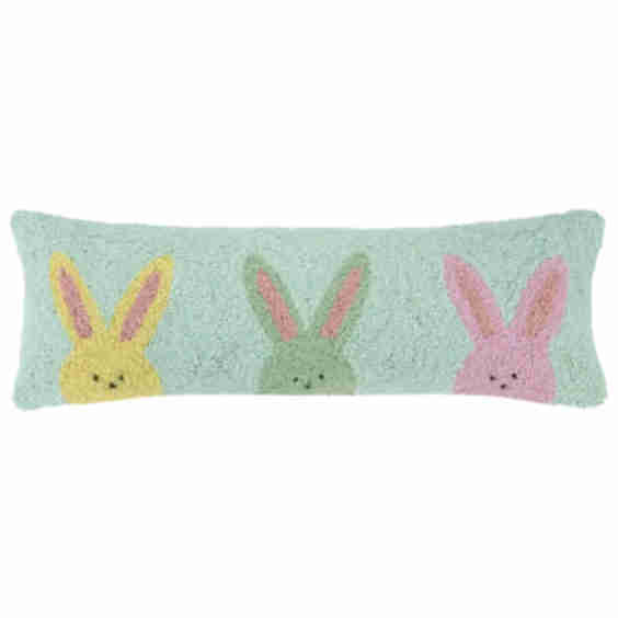 Three Rugee Peeps Hook Pillow